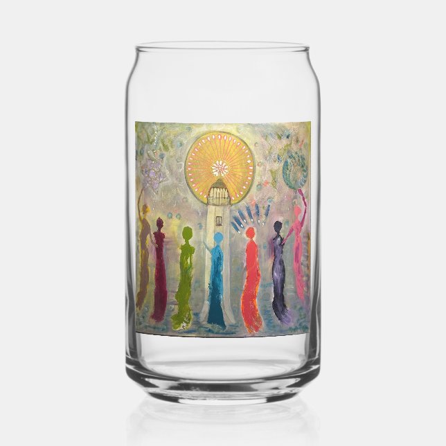 YOU ARE THE LIGHTHOUSE DRINKWARE  CAN GLASS (Front)