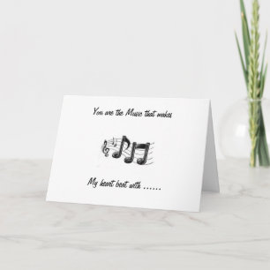 "YOU ARE THE MUSIC" HAPPY ANNIVERSARY CARD