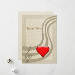 You are the music to my heart, Personalize Holiday Card