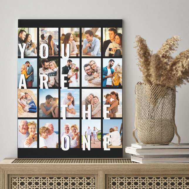 You are the One Romantic 20 Photo Collage Canvas Print (Creator Uploaded)