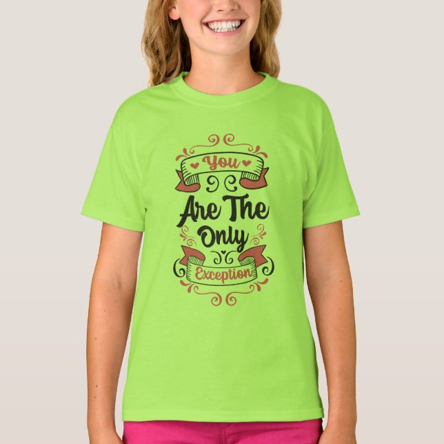 You Are the Only Exception, Paramore Lyrics Quote T-Shirt (Front)