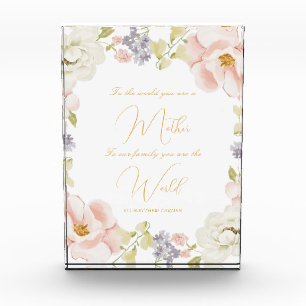 You Are The World Mom Message Photo Block