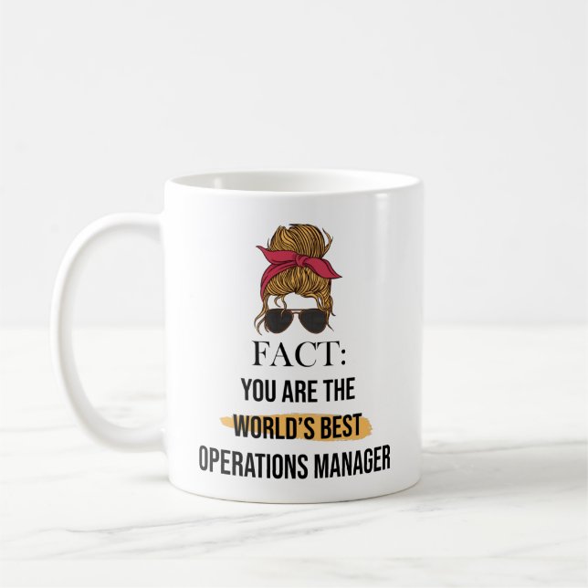 You are the world's best Operations Manager Coffee Mug (Left)