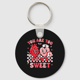 You Are Too Sweet Diabetes Awareness Insulin Valen Keychain