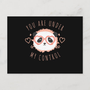 You are under my control postcard