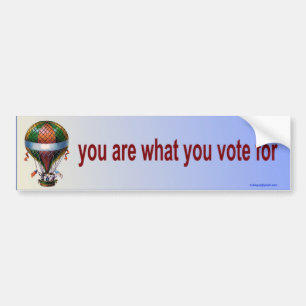 you are what you vote for bumper sticker