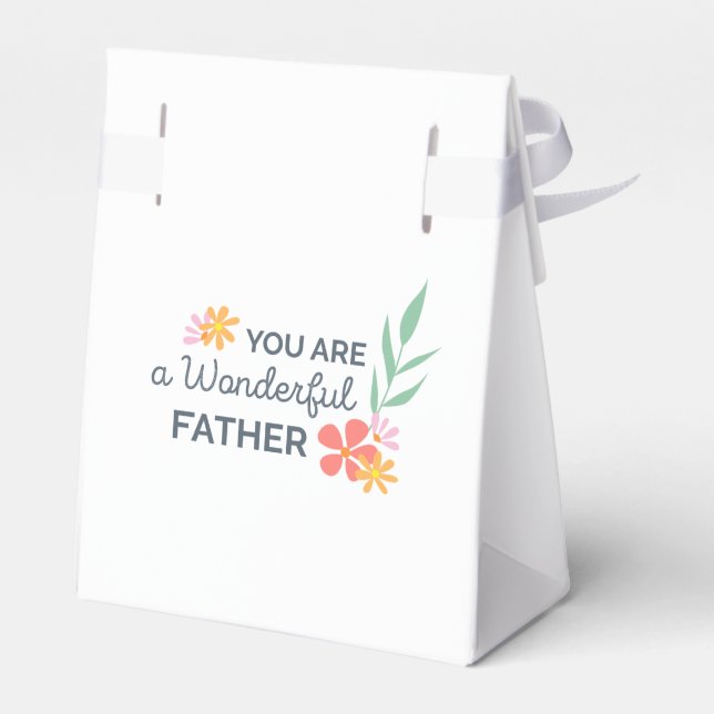 You Are Wonderful Father's Day | Favour Box (Back Side)