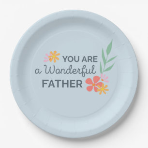 You Are Wonderful Father's Day   Paper Plate