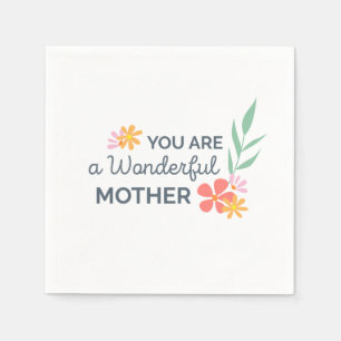 You Are Wonderful Mother's Day Napkin
