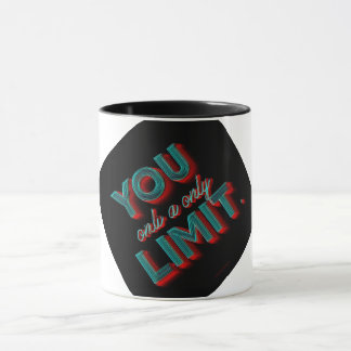 "You Are Your Only Limit" 3D Neon Typography | Ins Mug