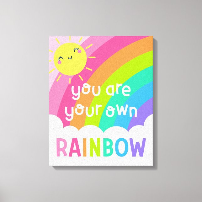 You Are Your Own Rainbow Canvas Print (Front)