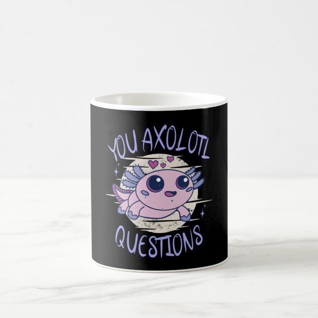 You axolotl questions coffee mug (Center)