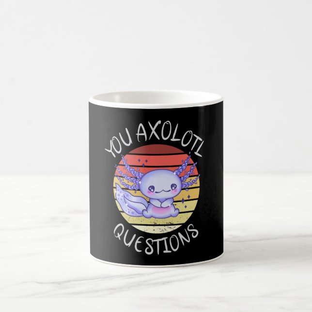 You axolotl questions coffee mug (Center)