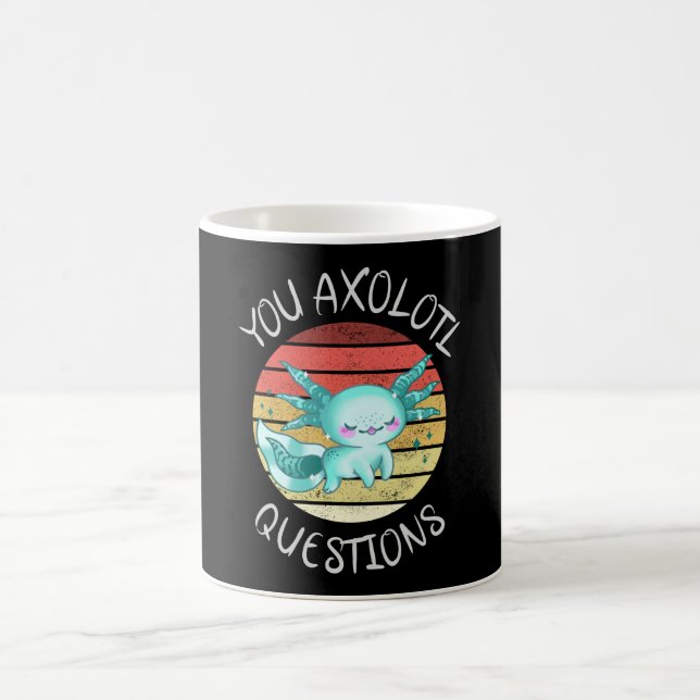 You axolotl questions coffee mug (Center)