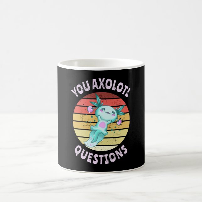 You axolotl questions coffee mug (Center)