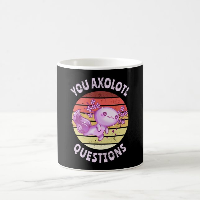 You axolotl questions coffee mug (Center)