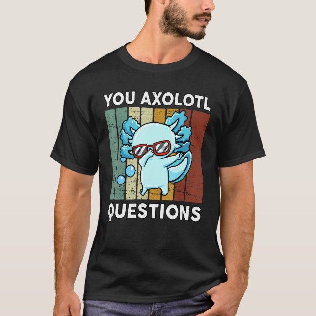You Axolotl Questions  Youth Kids  Dabbing Axolotl T-Shirt (Front)