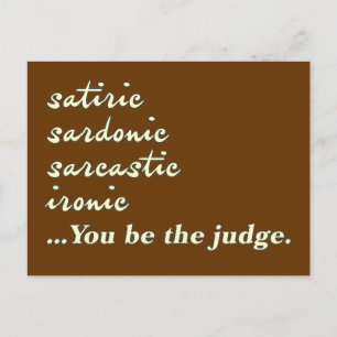You Be the Judge Postcard