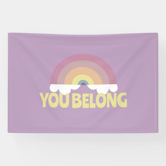 You Belong Rainbow Banner (Horizontal)