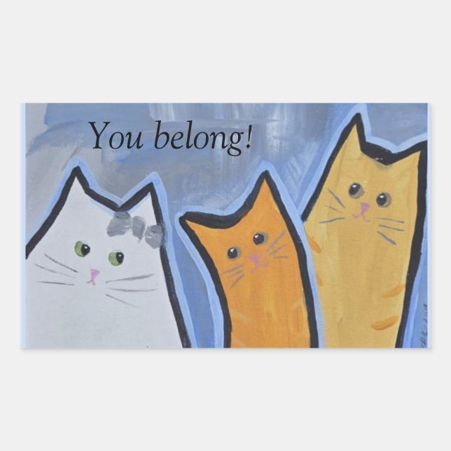 You belong! sticker (Front)