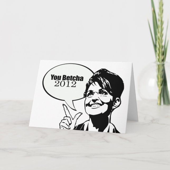 You betcha 2012 card (Front)