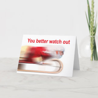 You Better Watch Out Christmas Card