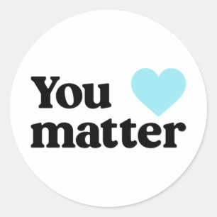 You Blue Heart Sticker 