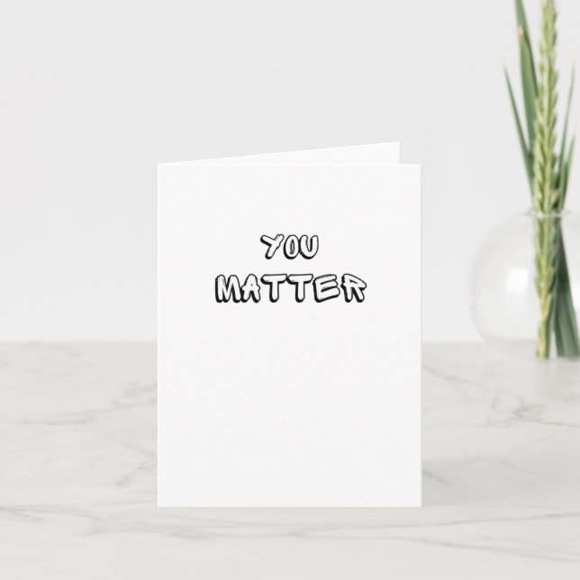 You – Bold Statement Art” Sticker  Card (Front)