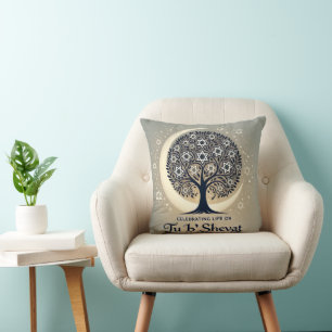 You B'Shevat - Under the Starry Sky Throw Pillow