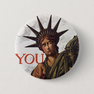You buy a Liberty Bond Lest I Perish 2 Inch Round Button