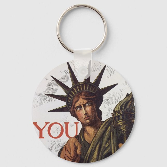 You buy a Liberty Bond Lest I Perish Keychain (Front)