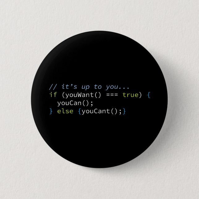 You Can 2 Inch Round Button (Front)
