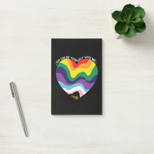 You Can Be Yourself With Me LGBT Transgender Gay Post-it Notes