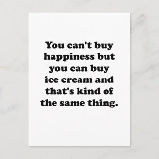 You Can Buy Ice Cream Postcard