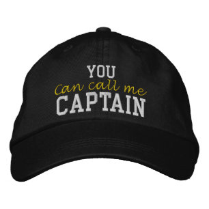 You Can Call Me Captain Embroidered Hat