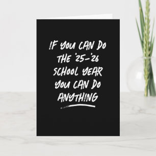 You can do anything black white graduation card
