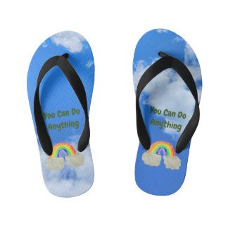 You Can Do Anything Kid's Flip Flops