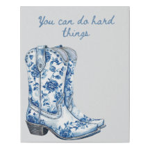 You Can Do Hard Things Motivational Canvas