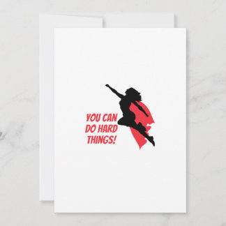 You can do hard things  thank you card