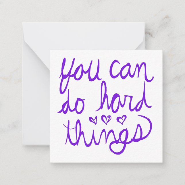 You Can Do Hard Things Valentine Card (Front)