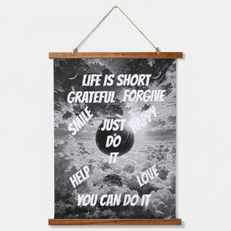 You Can Do It – Bold Motivational Quote Design Hanging Tapestry