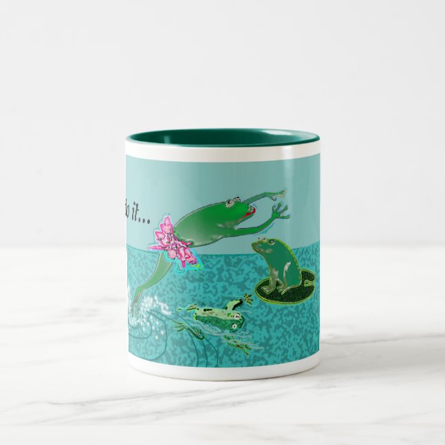 You can do it...live your dreams Two-Tone coffee mug (Center)