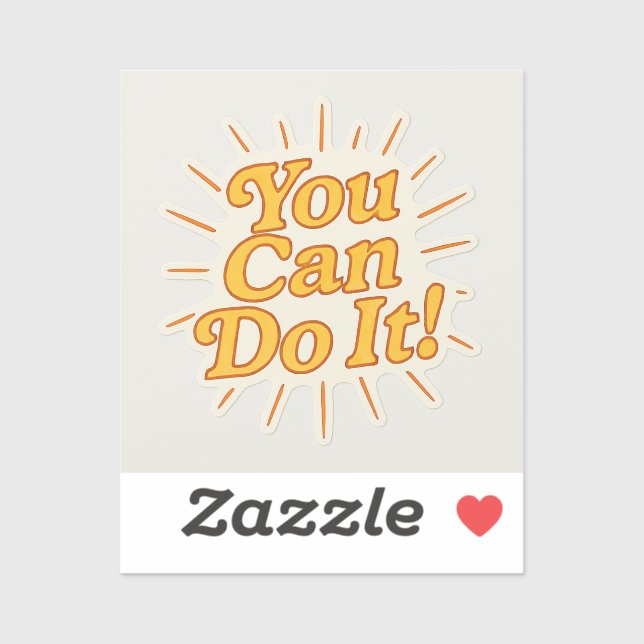 You Can Do It! Motivational Sticker – Uplifting Qu (Sheet)