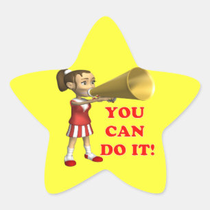 You Can Do It Star Sticker