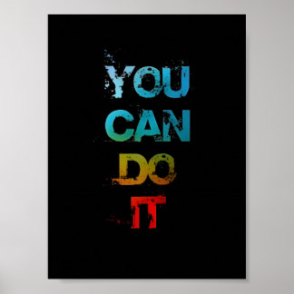 You Can Do It Typography Poster