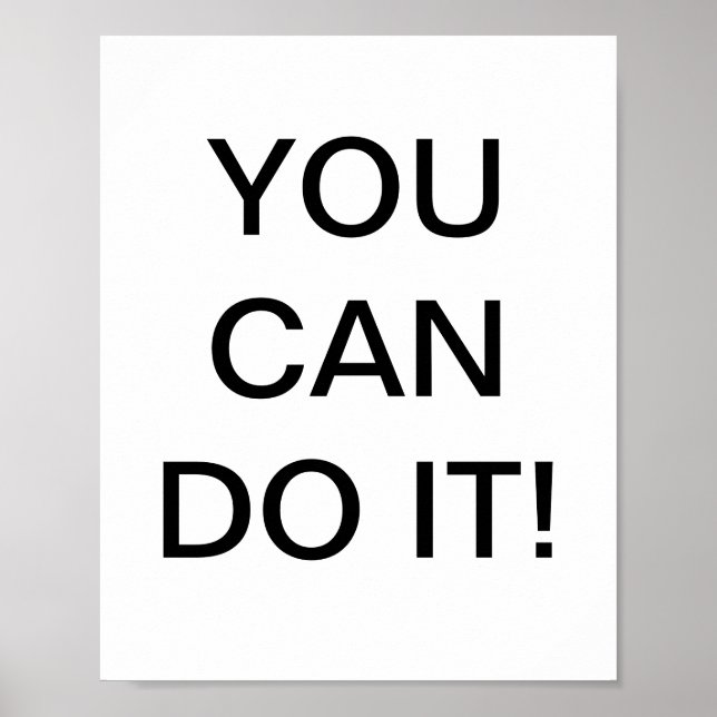 You can do it wall poster (Front)