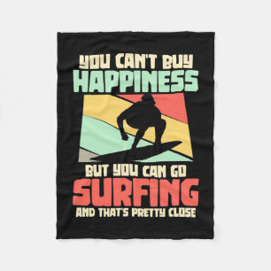 You Can Go Surfing Fleece Blanket