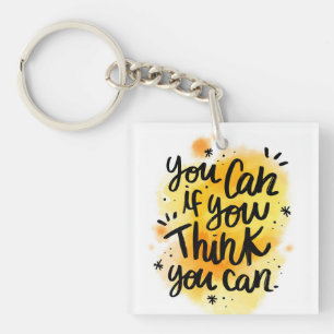 You Can If You Think You Can Keychain