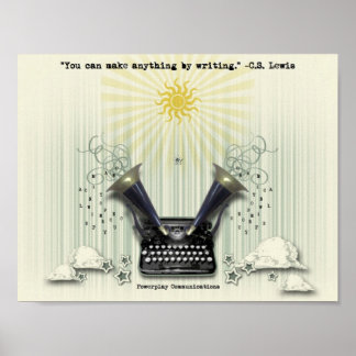 You can make anything by writing poster