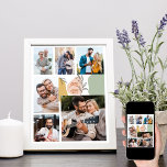You Can Motivational 6 Photo Collage Poster<br><div class="desc">You Can motivational poster with 6 of your favourite photos, trendy abstract shapes and botanical leaves. The photo template is set up for you to add pictures of your friends, family and heroes, to inspire and remind you that "you can". Your pictures are displayed in portrait and square formats to...</div>